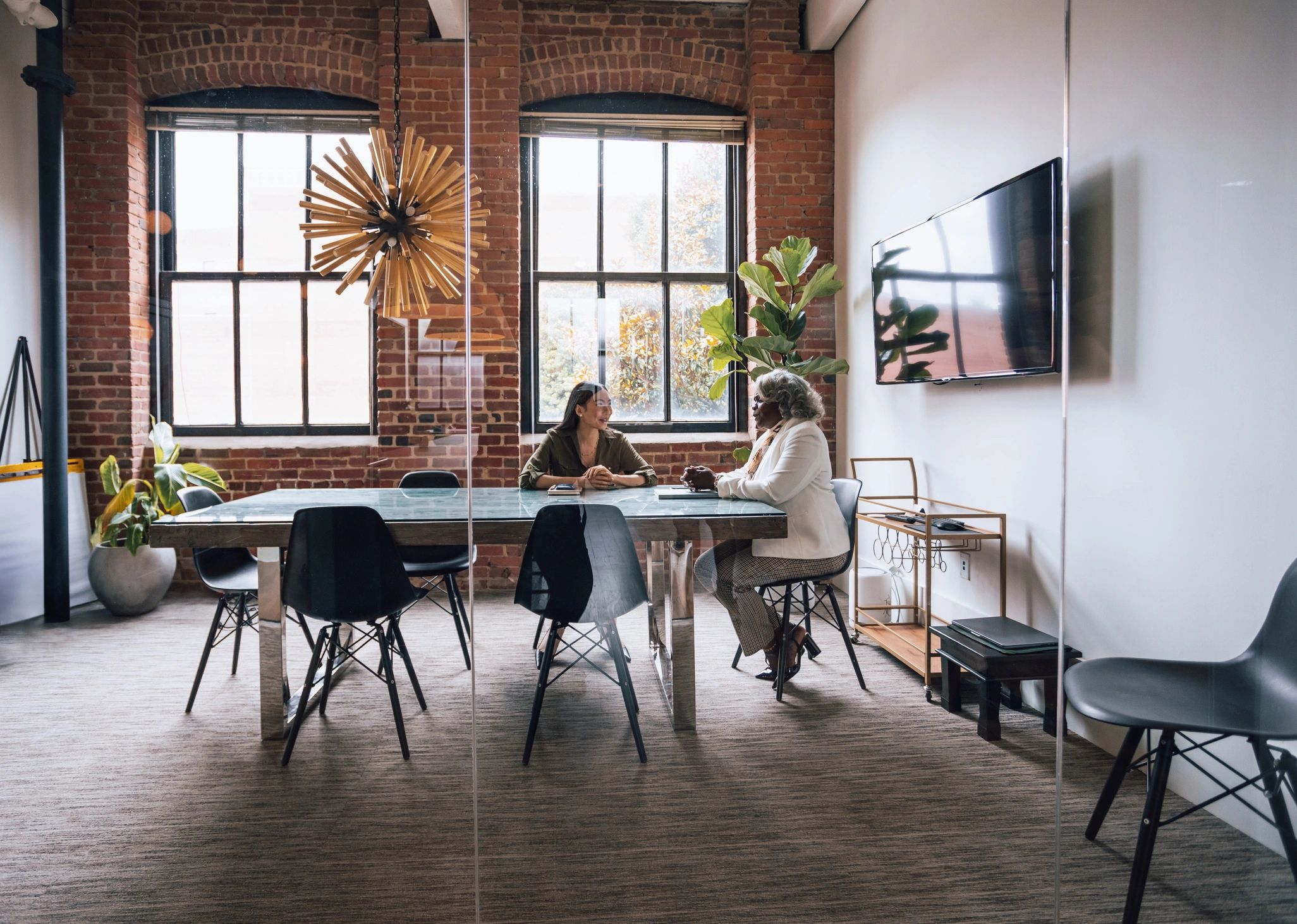 Professional planning discussion in a meeting room